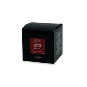 Cerise, fraise, framboise, groseille, saveurs de fruits rouges mêlées à du thé noir de qualité exceptionnelle.
