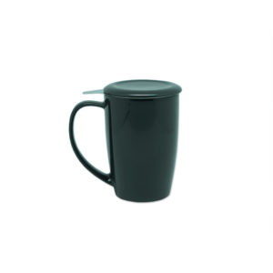 Grande tasse avec filtre pour boire facilement son thé au bureau