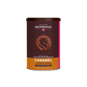 Chocolat en poudre Monbana aromatisé caramel - 250 g