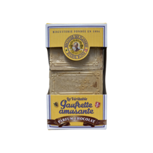 Gaufrette amusante parfum chocolat