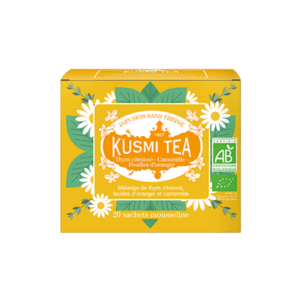 Infusion bio sachet Thym citronné-camomille-feuille d’oranger - Kusmi Tea